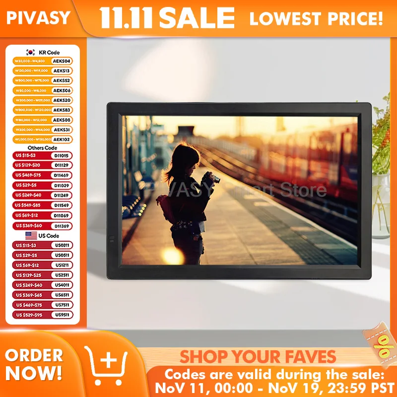 14인치 휴대용 디지털 TV 모니터 소형 배터리 미니 자동차 텔레비전 플레이어 이동식 LED 국내 야외 경량 슬림