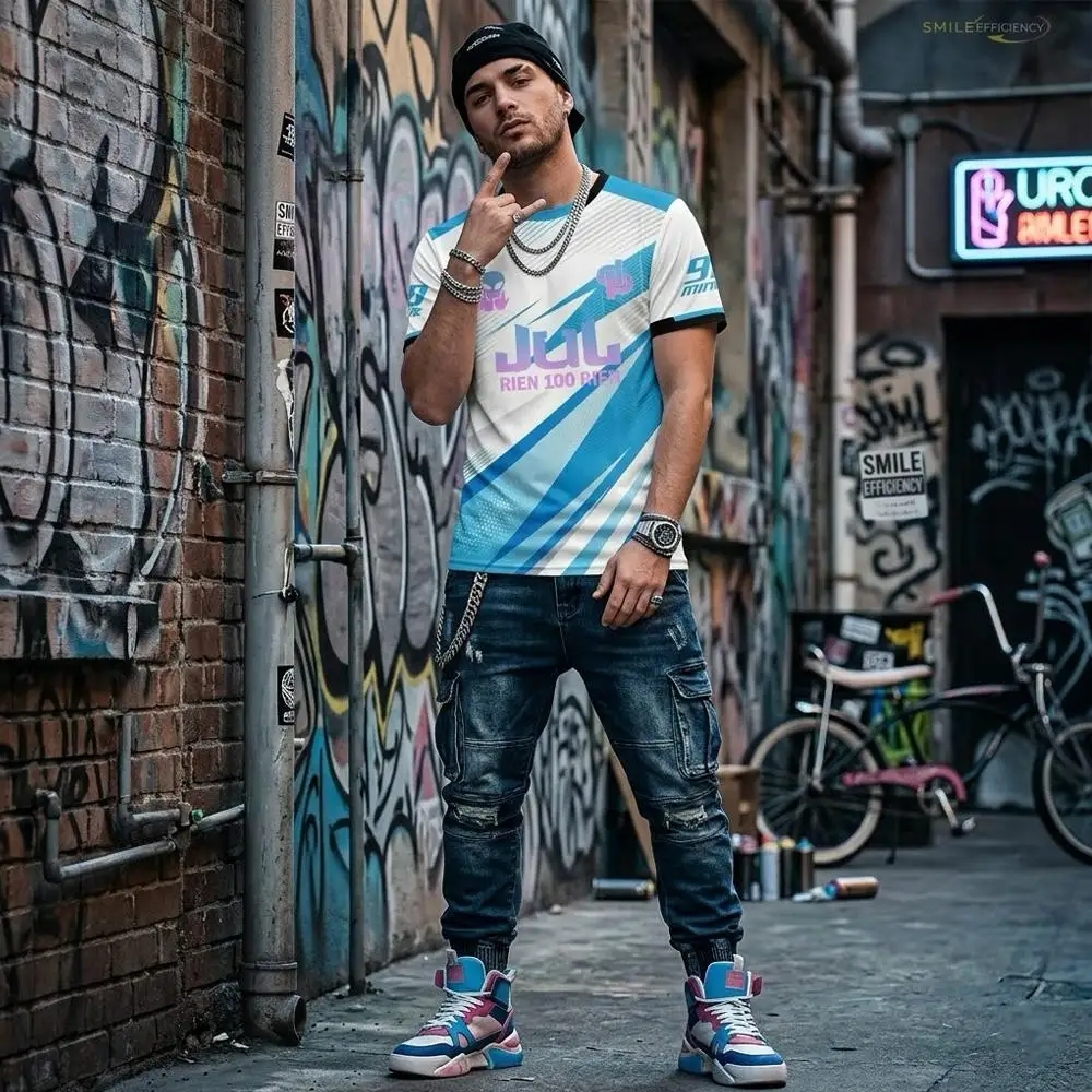 2026 New JUL Album Jersey French Rapper Hip Hop Streetwear O Neck Short Sleeve T-shirt Men's And Women's Casual Breathable Tee image 2