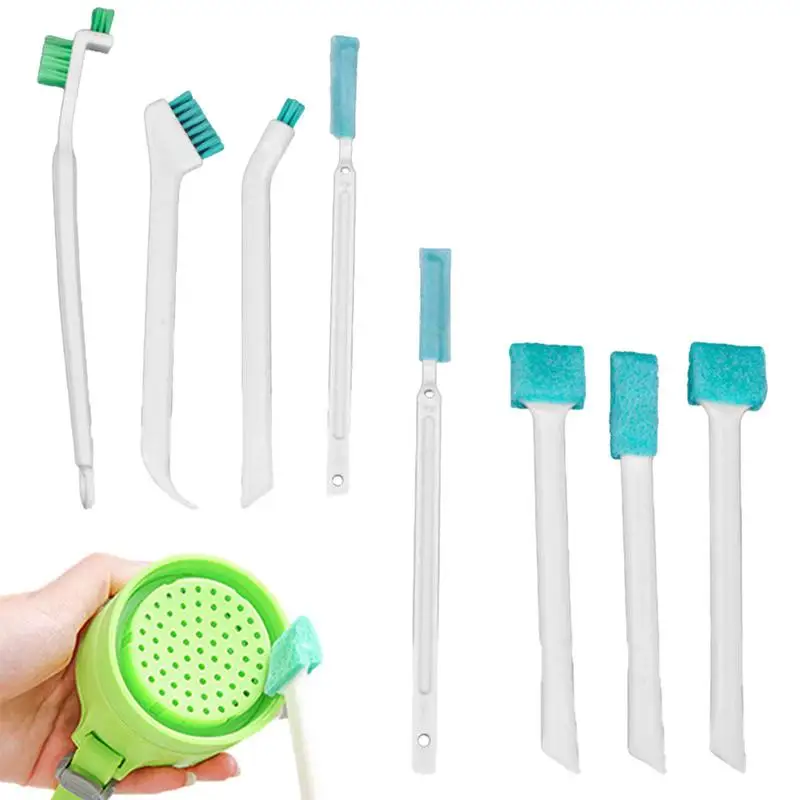 Kitchen Corner Brush 8pcs All-Round Corner Cleaning Tiny Brushes Dead Corners Cleaning Brush With Slim Handle For Door Crevices