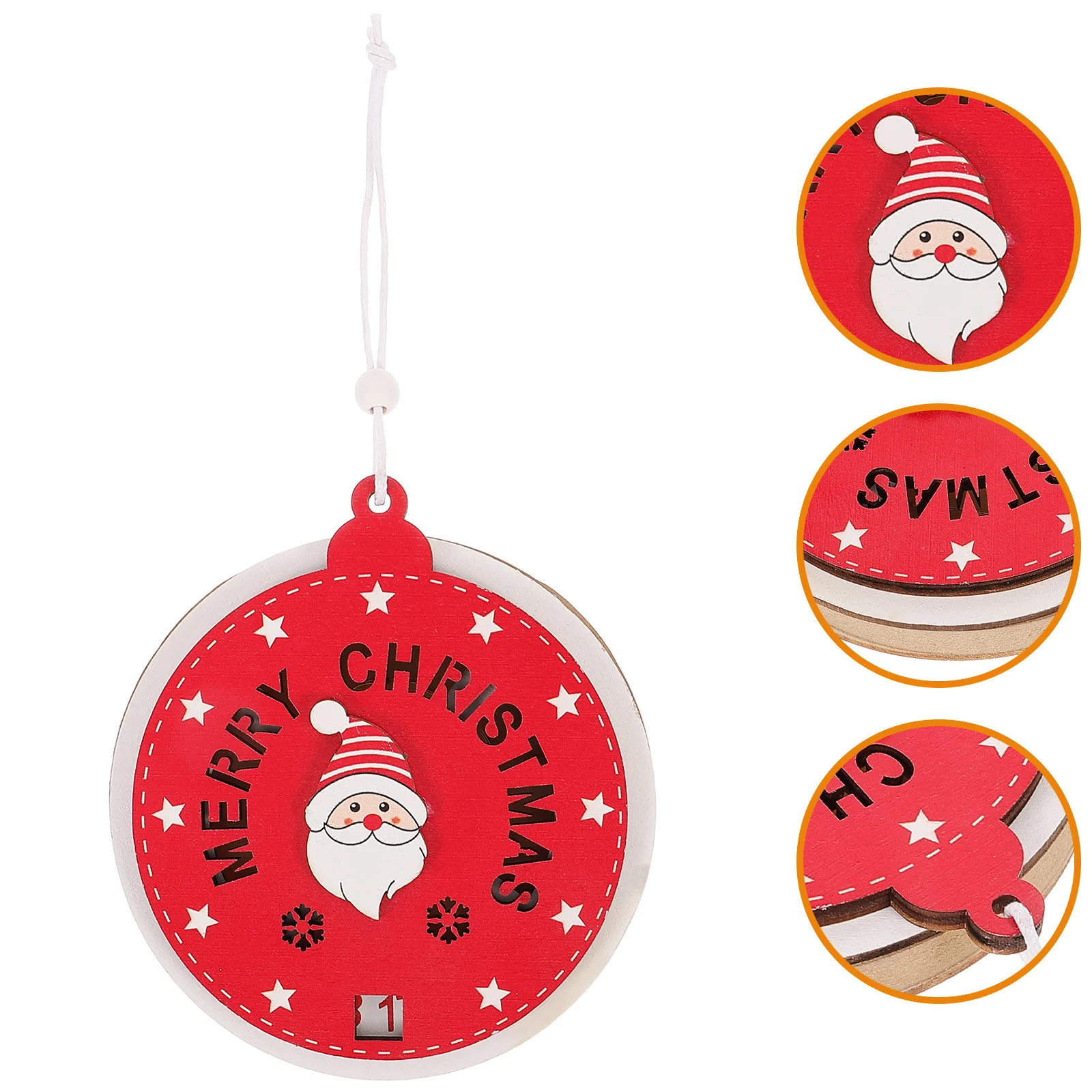 

Adorable Countdown Calendar Wooden Christmas Hanging Calendar for Front Door Window Stair Railing Holiday Decor Fine Workmanship