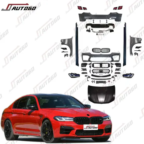 공장 핫 세일 바디 키트, BMW 5 시리즈 525i 528i 530i 535i 540i 550i F10 2010-2017, 스포츠 2021 + G30 LCI M5 스타일 업데이트