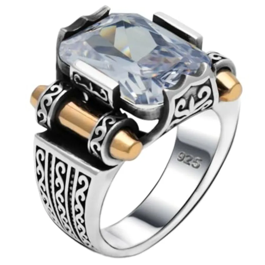 925 Sterling Silver Vintage Ring for Men