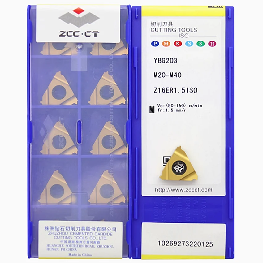

Z16ER1.25ISO YBG203/Z16ER1.5ISO YBG203/Z16IR1.25ISO YBG203/Z16IR1.5ISO YBG203 ZCC.CT CNC blade carbide inserts Thread inserts