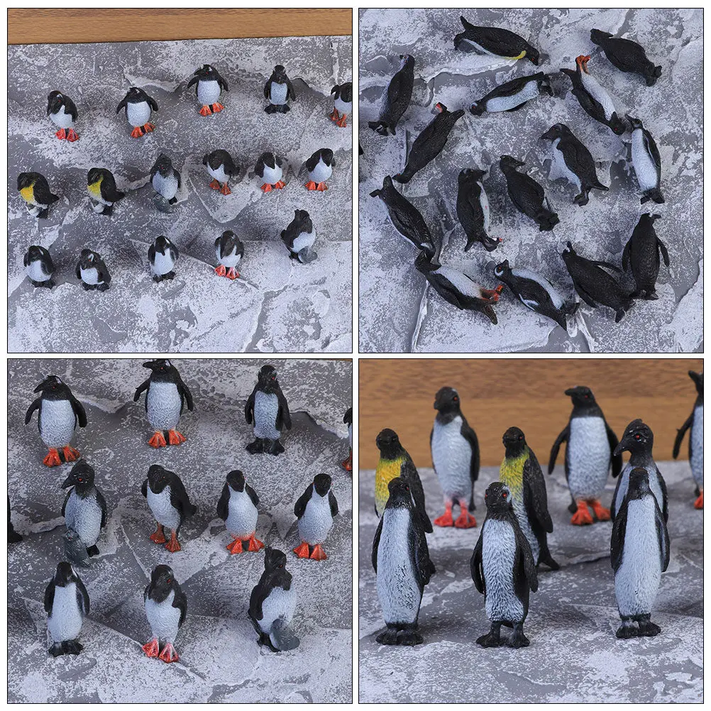 

Набор из 32 реалистичных фигурок пингвинов из ПВХ премиум-класса для развития воображения и тренировки наблюдательности у детей