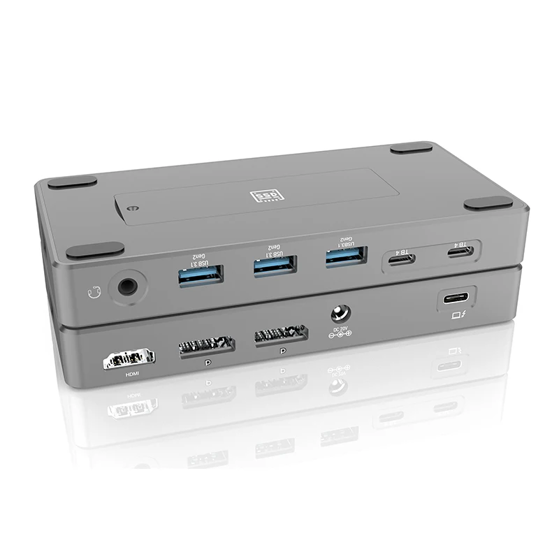 عرض ساخن لعام 2025 محطة إرساء Thunderbolt 4 3 s 8K أو شاشة ثلاثية 4K @ 60 هرتز لنظام التشغيل Thunderbolt 3/4/USB C Windows، Book P