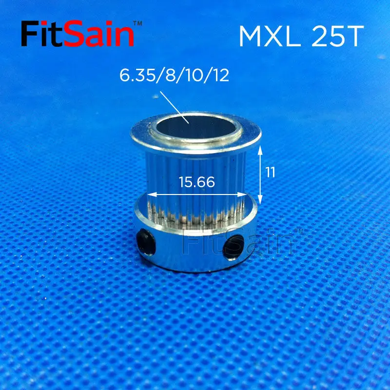 FitSain-MXL 25T+100T 1:4 Width 10mm Synchronous Wheel Stepper Motor Pulley Gear Reduction