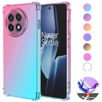 Gradient Airbag TPU Case for OnePlus 13 13R One Plus 12 12R Protective Shockproof Cover Fundas Coque Capa