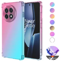 Gradient Airbag TPU Case for OnePlus 13 13R One Plus 12 12R Protective Shockproof Cover Fundas Coque Capa