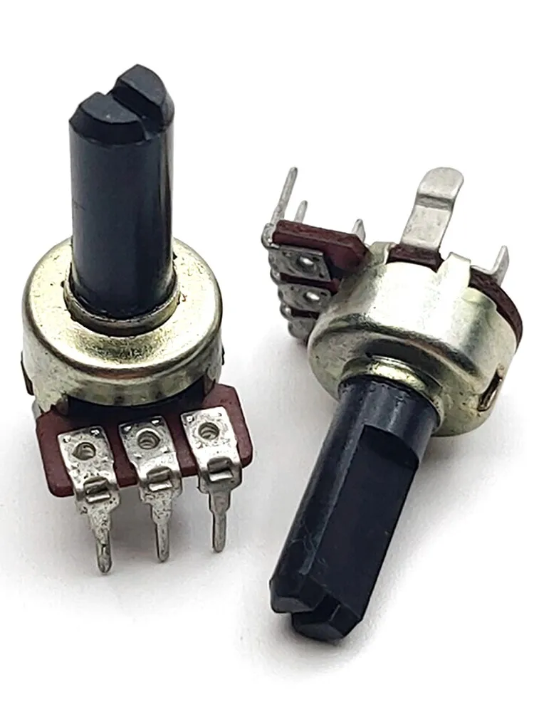 Amplificateur de puissance audio vertical simple, 3 broches, longueur de poignée 15mm, B10K, B50K, B100K, B103, B503, B104, type 121, 1PC