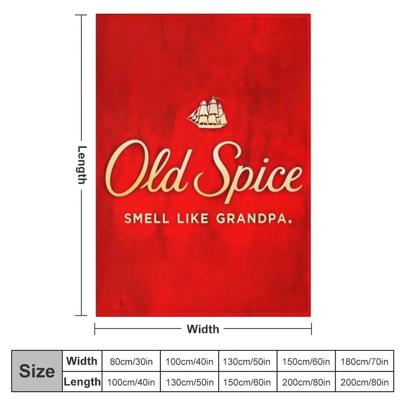 Old spice Throw Blanket couch cozy soft plush fuzzy picnic outdoor blanket view 2