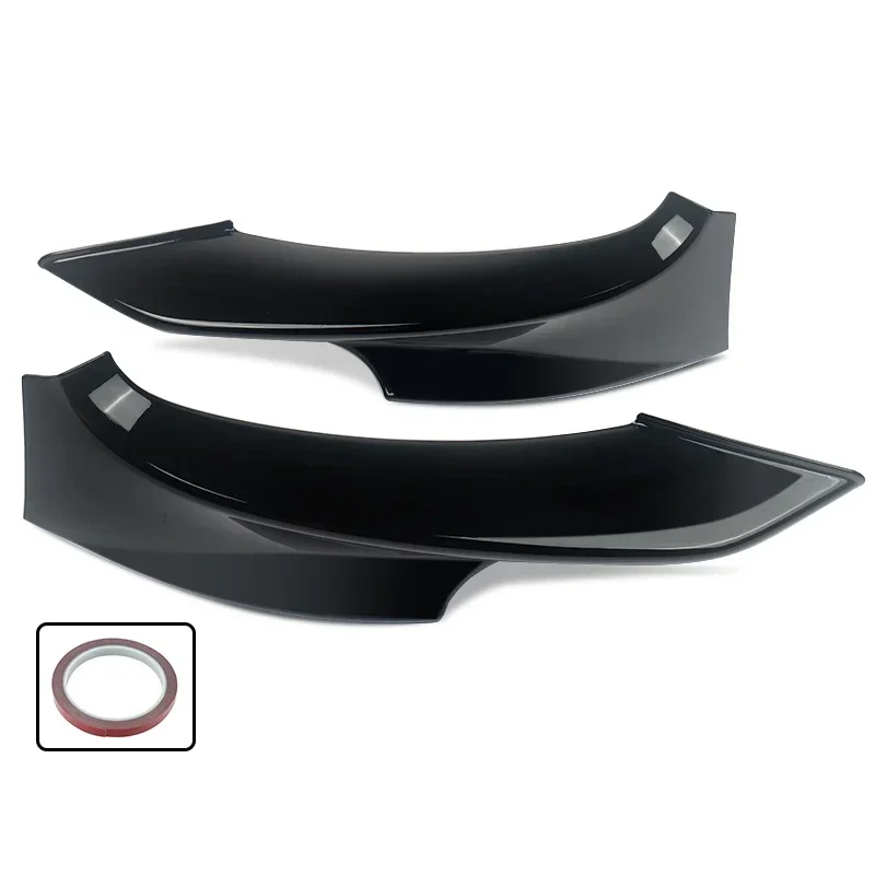 MagicKit FOR BMW 3 SERIES E92 M-SPORT 10-13 FRONT LIP COLLARS CORNER SPLITTER GLOSS BLACK