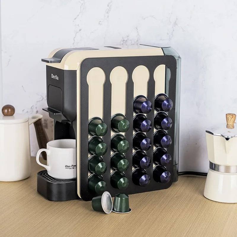 

Coffee Pods Storage Rack Universal Coffee Capsule Holder Wall Hanging Display Stand for Cafe Kitchen Bar Accessories Can Hold 16