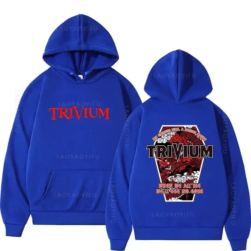 حار بيع Trivium موضوع مقنعين قميص الرجال هوديس جديد وبلوزات الخريف الملابس هودي هوديي Y2k الجرافيك البلوفرات البلوز
