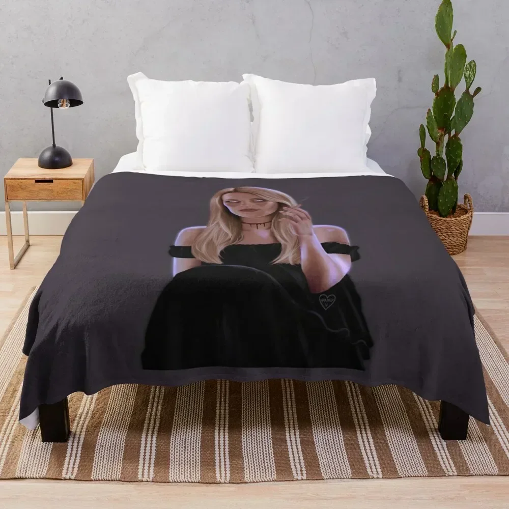 

Madison Montgomery Throw Blanket Warm Napping Blanket for Office Couch Bed
