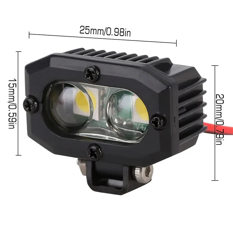 RC Bright LED Lights Reflektor reflektorowy do 1/10 RC Car Crawler Axial Traxxas TRX4 TRX6 SCX10 90046 AXI03007 Wraith Gen8 VS4-10