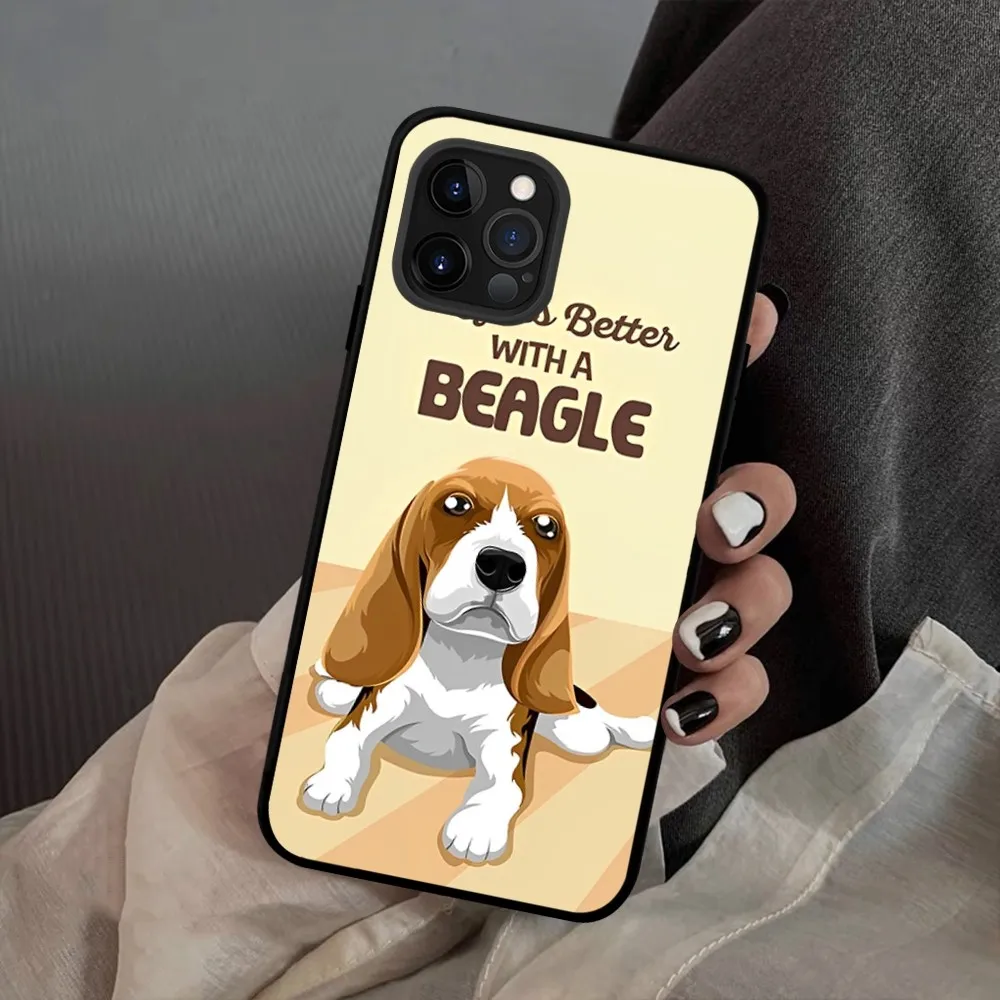 love my Beagle Dogs Phone Case Silicone Soft For iphone 15 14 13 12 11 Pro Mini XS MAX 8 7 6 Plus X 2020 XR Shell