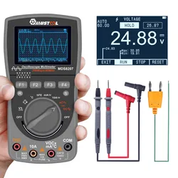 MUSTOOL-najnowszy inteligentny oscyloskop MDS8207, multimetr, 2 w 1, jeden klucz, AUTO, tester, analogowy