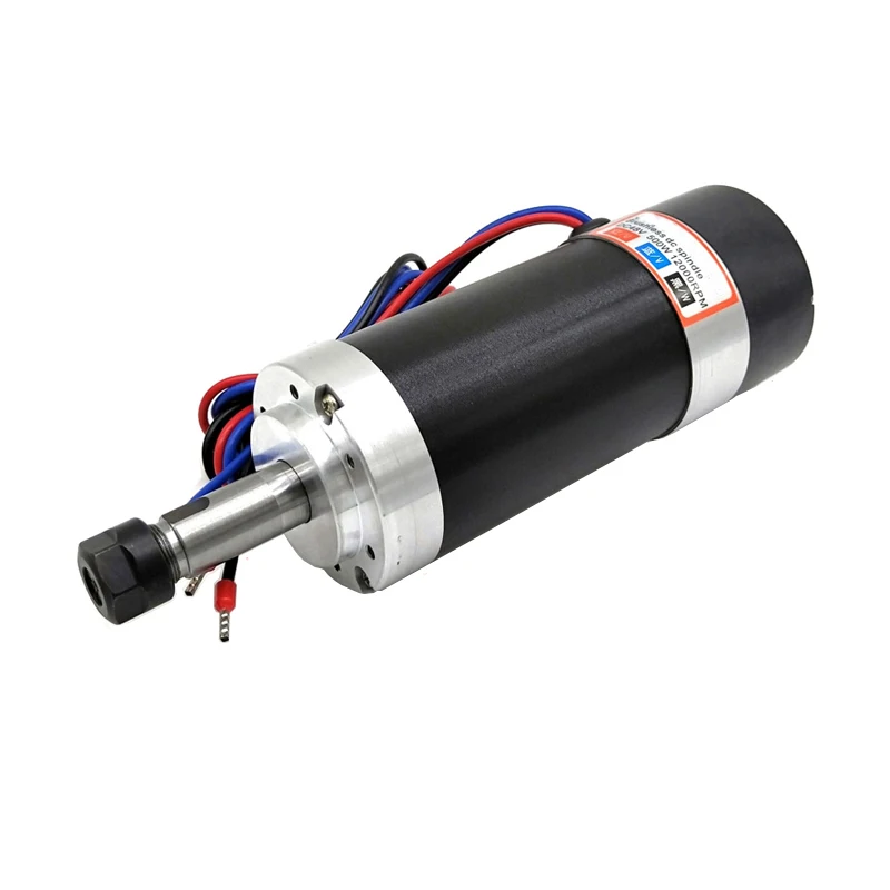 CNC Spindle 48V 500W Spindle 12000rpm Motor 400hz BLDC DC Spindle ER11 55MM Clamp for Milling Machine