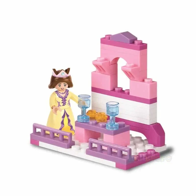 Sluban Girls' Pink Block M38-B0250 Pink Dream-Royal Carriage Building Set Toys 137pcs No Box