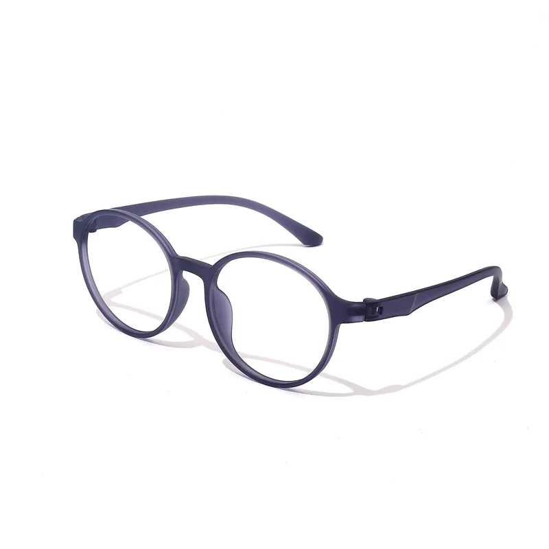 Ultraleichte Mode Flexible Keine Schrauben TR90 Brillen Große Größe Retro Runde Optische Anti Blaues Licht Männer Frauen Brillen Rahmen 66016 – Detail 12