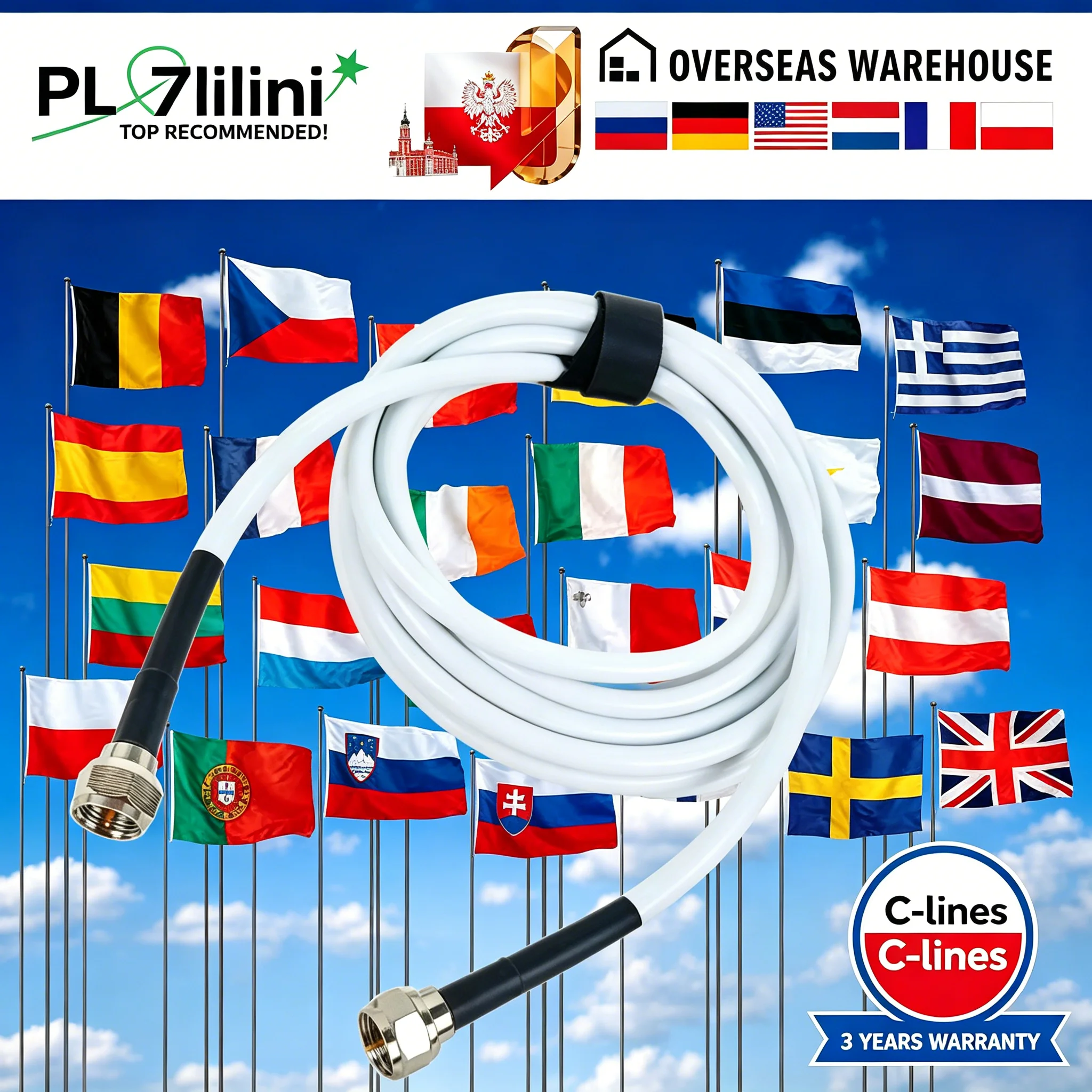 2026 Oscam Cliness Extension Cable Connector Dagnostic for Professional Europe Poland Europe Germany Austria Poland Ireland