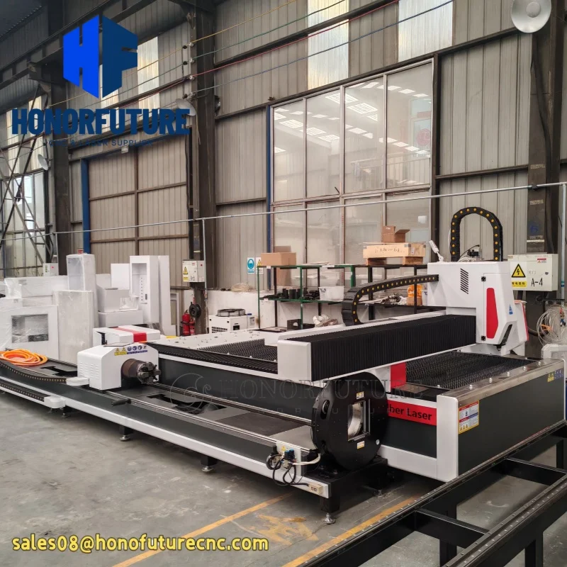 High Accuracy CNC Laser Metal Cutting Machine Steel Plate Pipe Tube Lazer Cutter 1.5kw 2kw 3kw Fiber Laser Cutting Machine Price