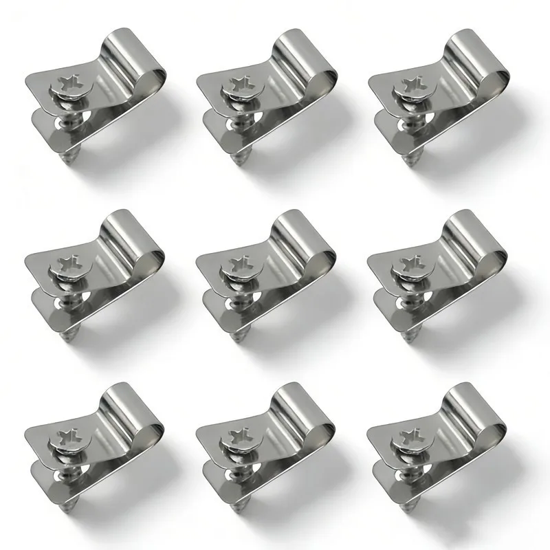 

465 Clips + 465 Nails, Rustproof R-Type Wire Clips, for Livestock Safety Fence