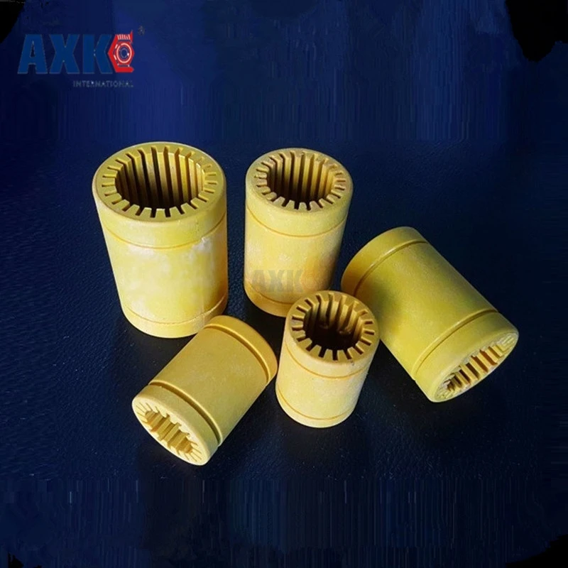 

2025 New Axk Linear Rail CNC Router Parts 3D Printer Bearing 25mm Engineering Plastic 2PCS LM25-S Solid LM25UU LME25