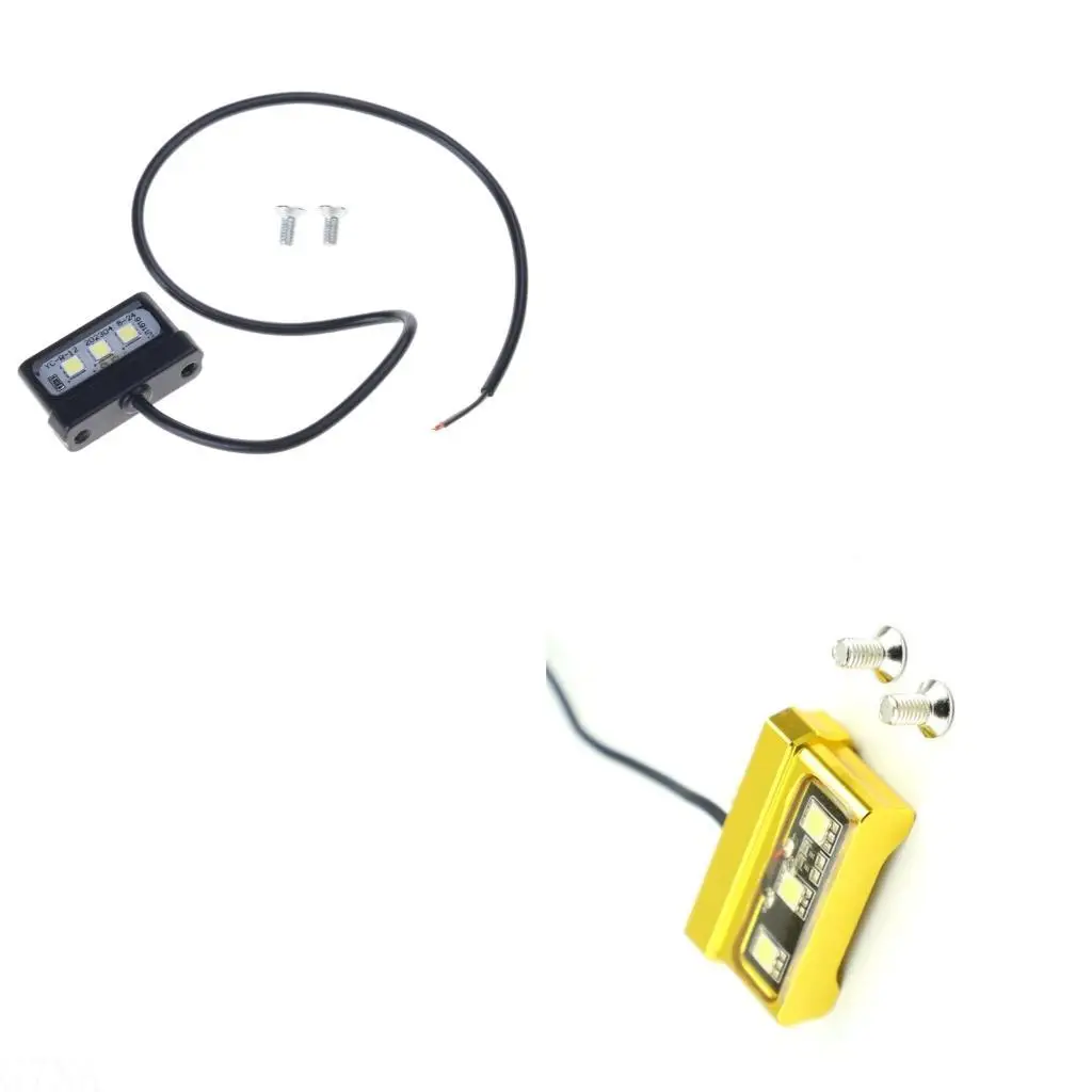 G7NA Upgraded License Plate Light High Lumen LED Waterproof Construction Quick Mounts Accessories for Scooters Electric Bike