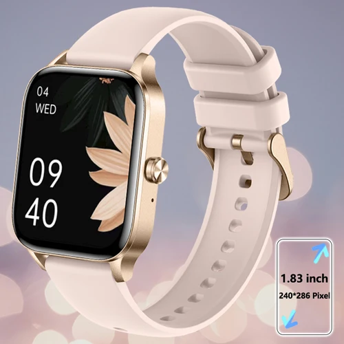 Reloj inteligente de moda para hombres y mujeres, pantalla HD de 1,85 pulgadas, reloj personalizado, Monitor de salud facial, reloj para mujer, llamadas Bluetooth, relojes inteligentes deportivos