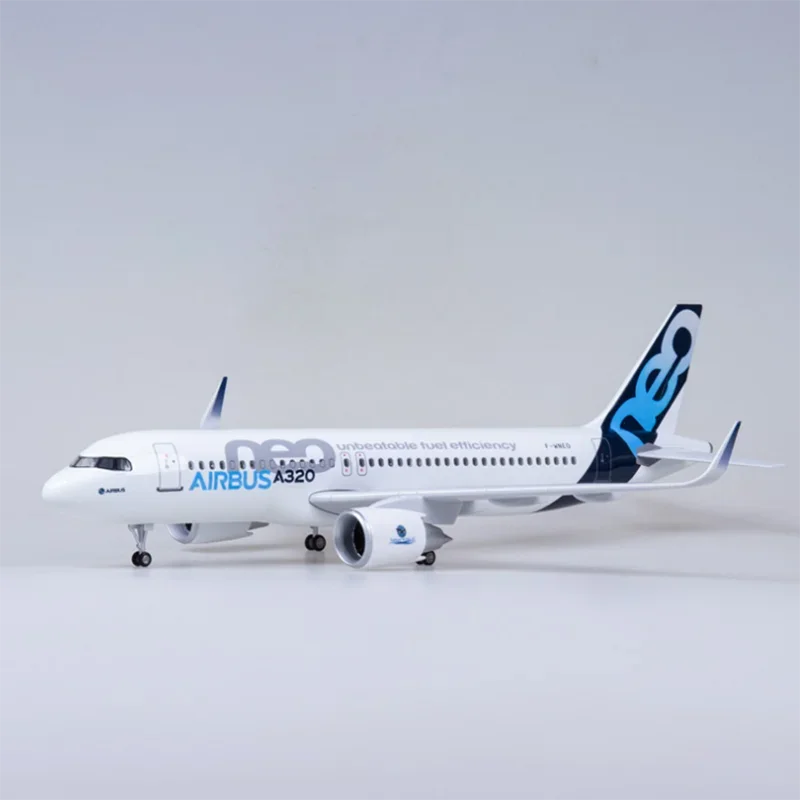 Imagem -02 - Air Airlines Model Toy para Crianças Luz e Roda Landing Gear Diecast Resina Avião 320 Neo A320 47cm 1:80 Novo