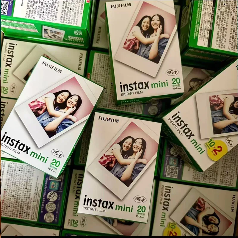 10, 20, 60 Hojas de Película Fujifilm Instax Mini con Borde Blanco para Instax Mini LiPlay 12, 11, 9, 8, 70 SP LINk, Papel Fotográfico Instantáneo para Cámara
