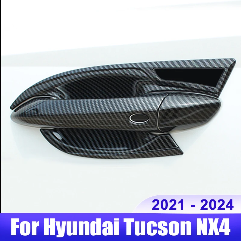 

For Hyundai Tucson NX4 2021 2022 2023 2024 Hybrid N Line Car Door Handle Bowl Cover Anti Scratch Protective Accessories