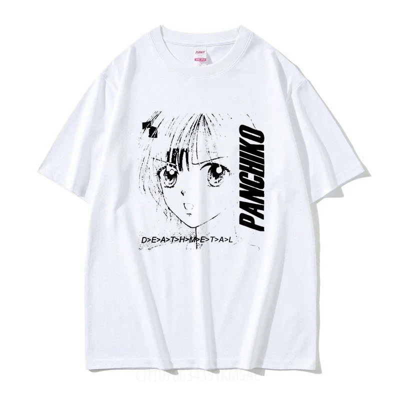 Hot Panchiko DEATHMETAL Album Print T Shirt Summer Street Fashion Oversized T Shirts Men Women  Manga Style Cotton T-shirts