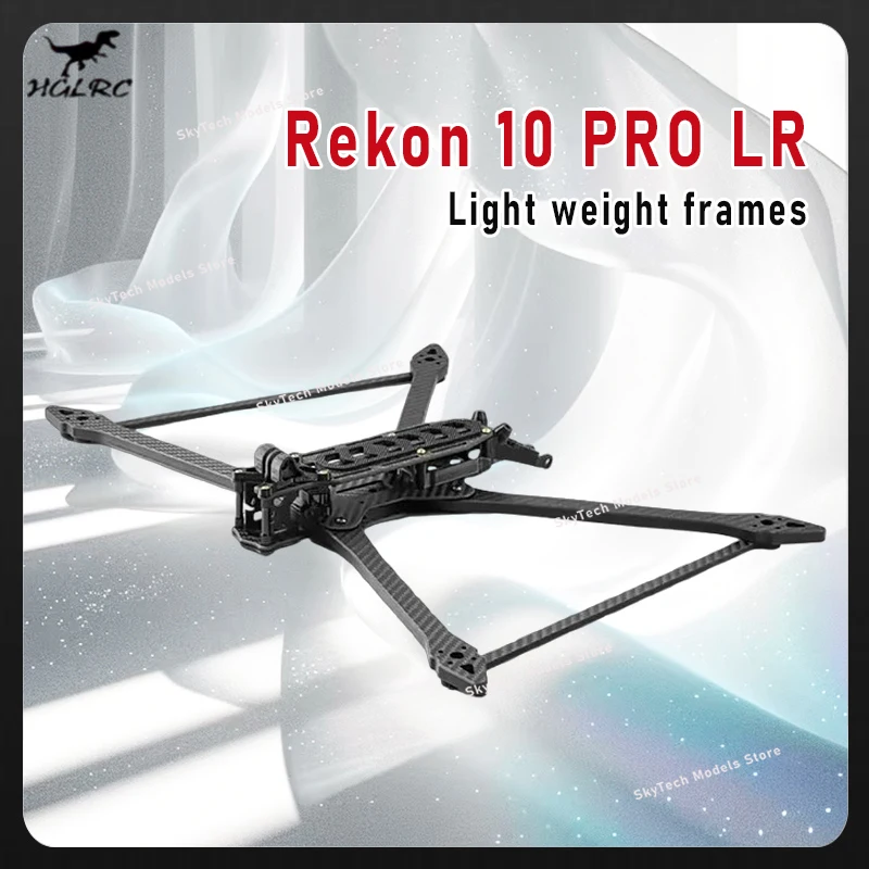 

HGLRC Rekon10 PRO LR 455mm 10inch 3K Carbon Fiber Frame Kit for FPV Freestyle 10inch Long Range LR10 Drones DIY Parts