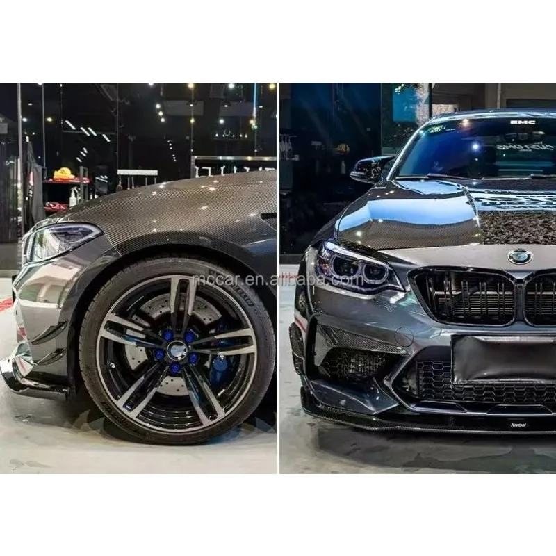 Top Material Forged Dry Carbon Fiber Front Hood Bonnet For BMW F87 M2 M2C Engine Cover Car Hood
