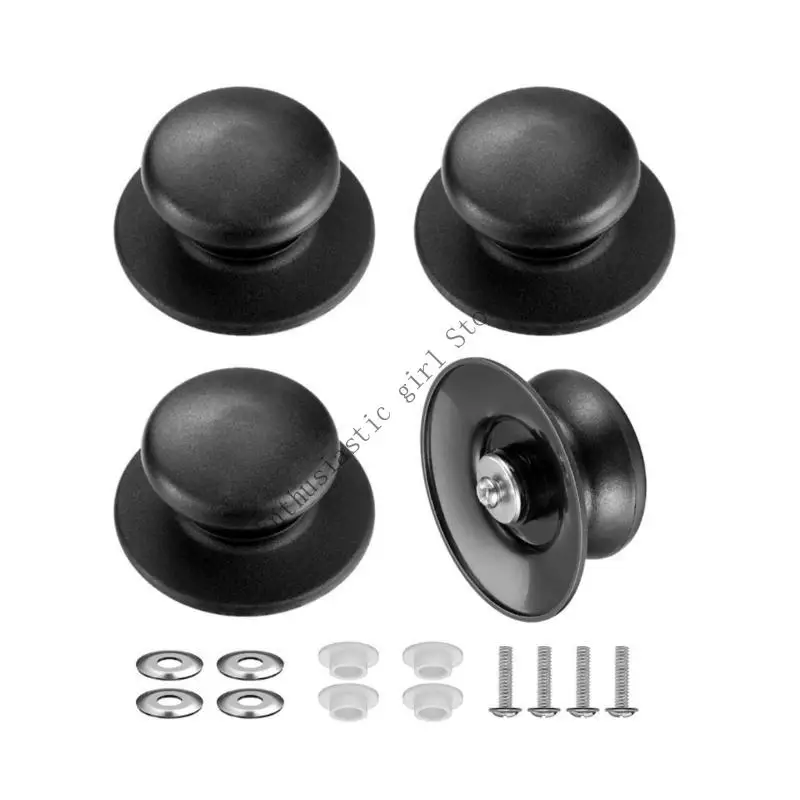 4Pieces Practical Cooker Lid Knobs Handle Accessory with Various Pot Covers RXJB