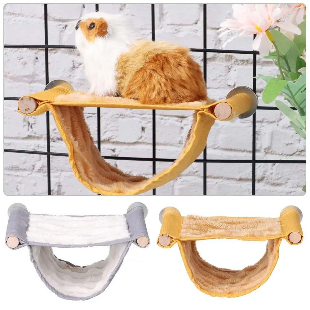 1PC Pet Hammock Plush Warm Hamster Cage Squirrel Bed Hamster Hanging House Cage Sleeping Nest ​Pet Bed Hamster Guinea Pig Toy