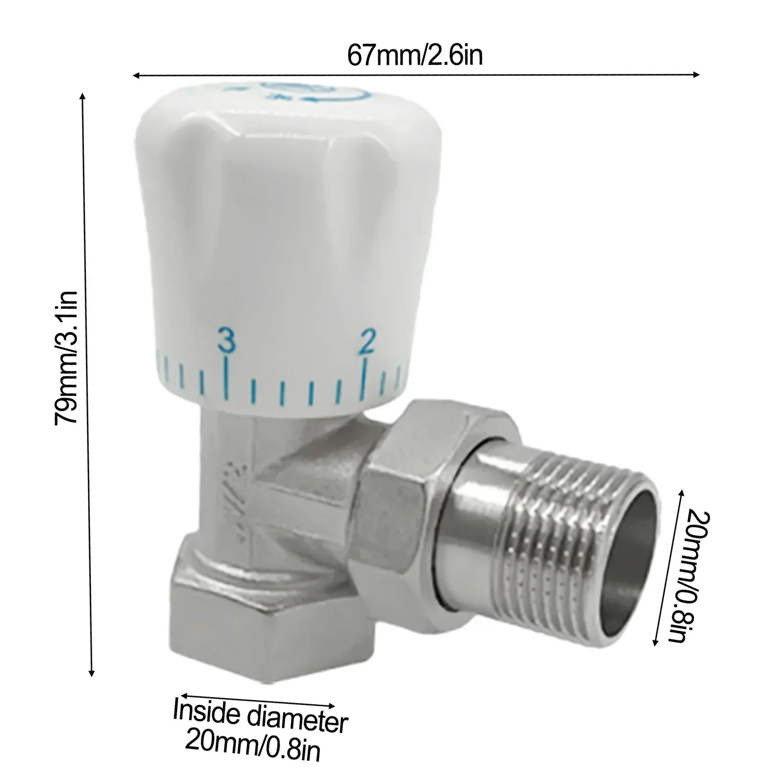 Thermostatic Radiator Valve 15mm X 1/2