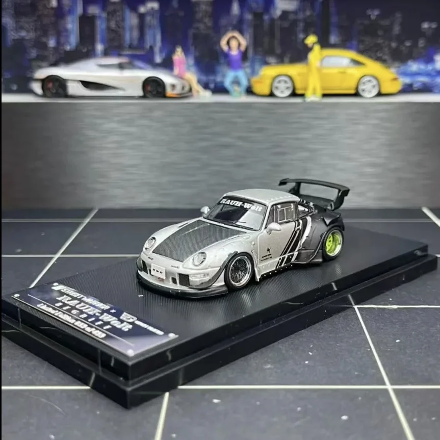 ダイキャスト-sw-1-64-スケールポルシェ-911-rwb-993-合金限定版車モデルグッズおもちゃギフトお土産ディスプレイ飾り