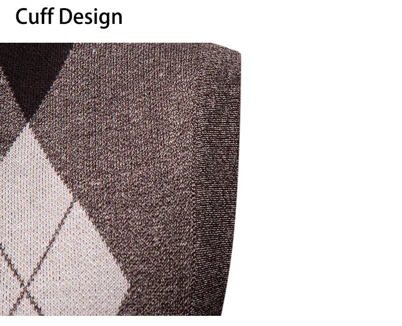 6-Farbige Herren-Strickweste, Lässiger Ärmelloser Pullover mit V-Ausschnitt, Strickstoff, Business-Casual Bürokleidung für Männer – Detail 15