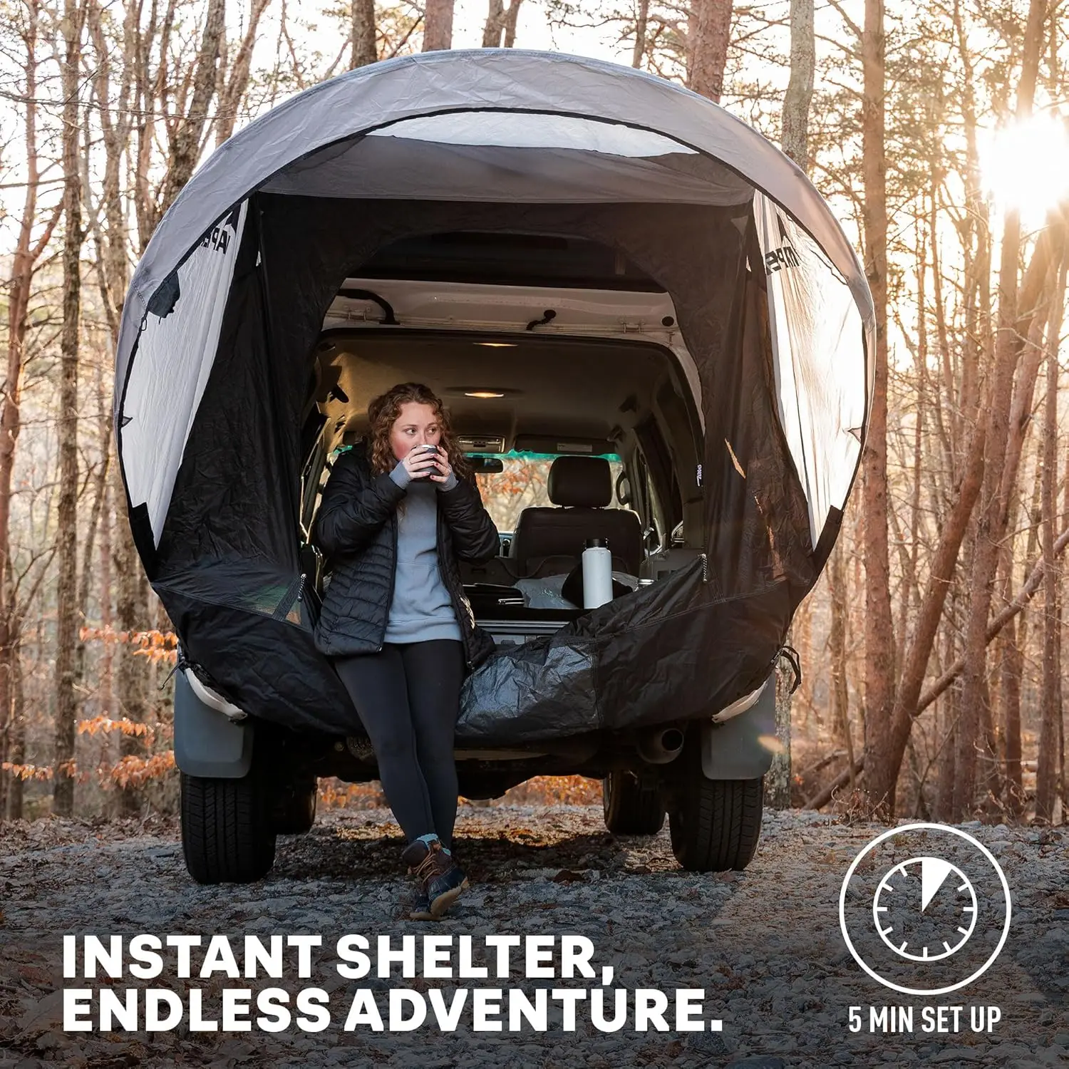 Camping, Tailgating, Road Trips, Sun - Protecting Material, Various Colors, Easy 5 - Minute Setup, Fits Small to Large SUVs