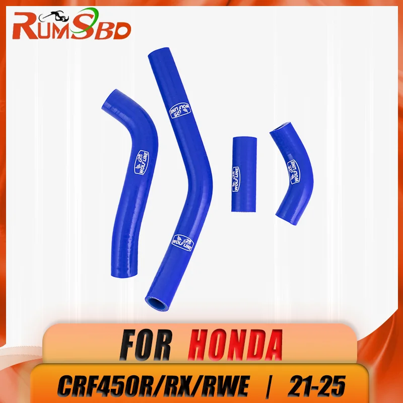 

Motorcycle Water Radiator Tube Reducer Silicone Elbow Flexible Hose For Honda CRF450R/RX/RWE 2021 2022 2023 2024 2025