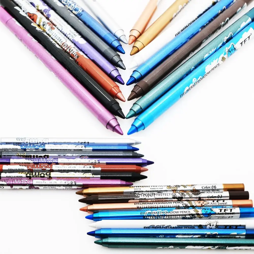 Long-Lasting Eyeliner Pencil Fashion Not Blooming Waterproof Colored Eyeliner Gel Pen Eye Shadow Pen