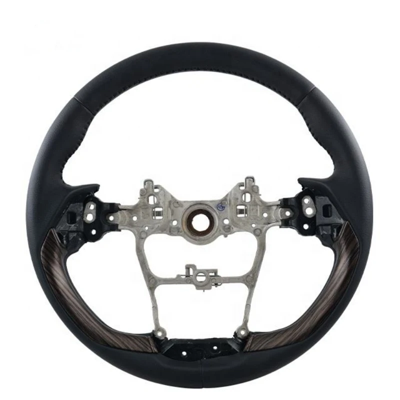 Peach Wood Steering Wheel For Toyota Land Cruiser FJ300 2023 2024 + Black Leather Racing Wheel Car Acesssories