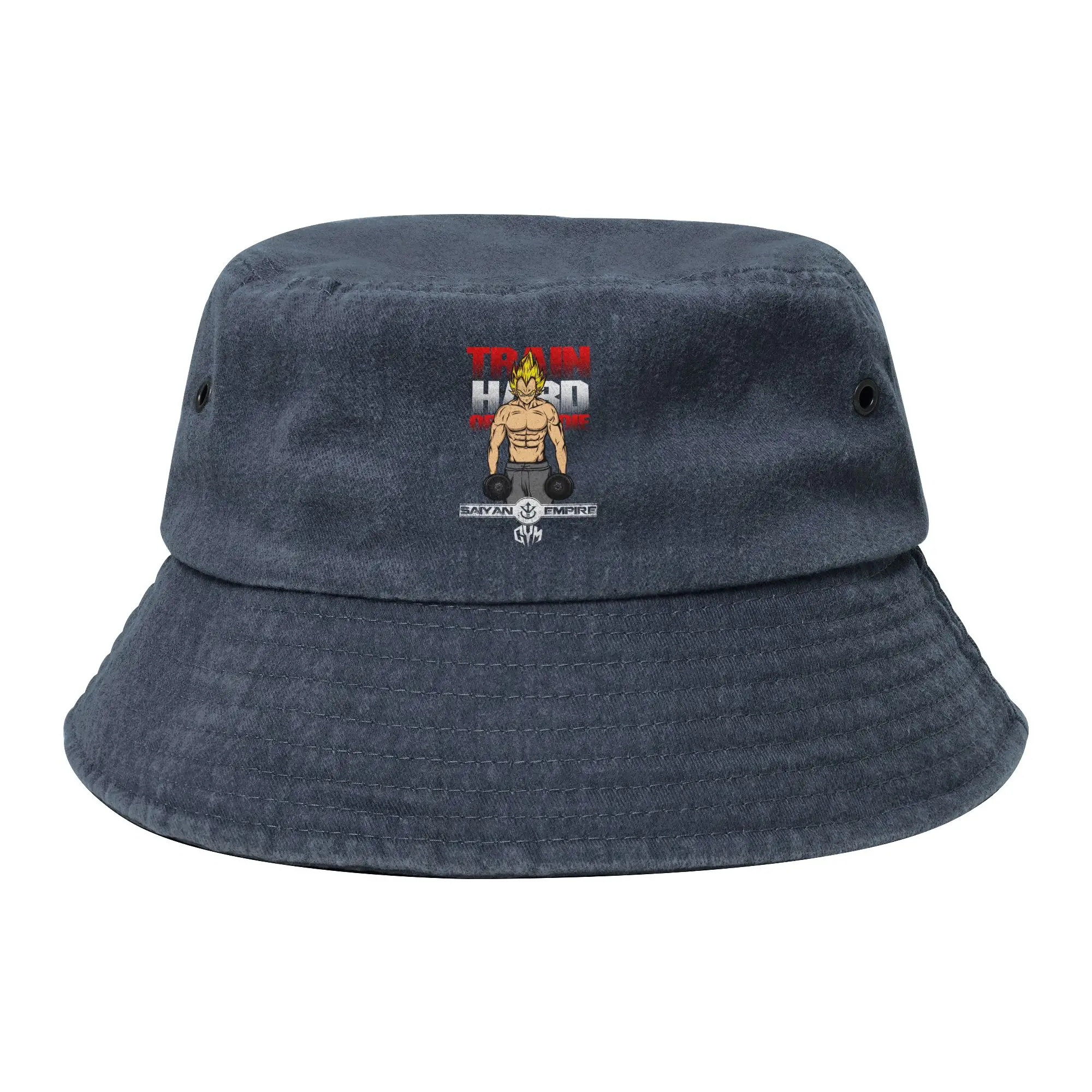 Dragon Ball Z Super Saiyan Bucket Hats Unisex Sport  Distressed Denim Fishing Hats Travel Panama Hat
