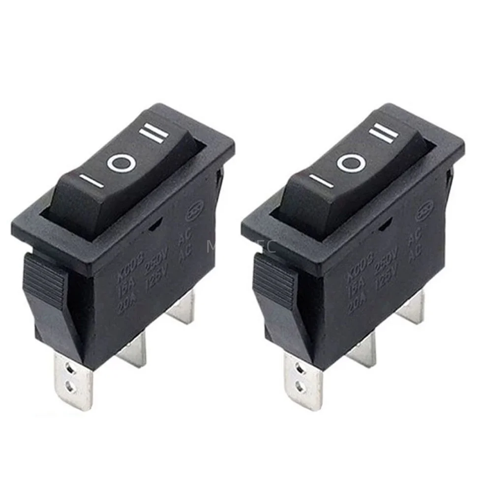 KCD3 ship type switch with three levels and three legs, high-power single pole double throw rocker power button, forward and rev