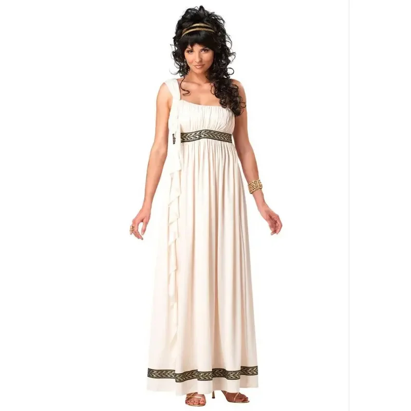Ancient Greek Mythology Olympus Zeus Hera Fancy Dress Toga God Goddess Cosplay Costume*.1