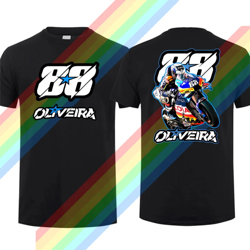 Camiseta masculina de algodão de manga curta, casual rider tees, moto sport boy, muito legal, Carlos Oliveira 88, novo, verão, 2022