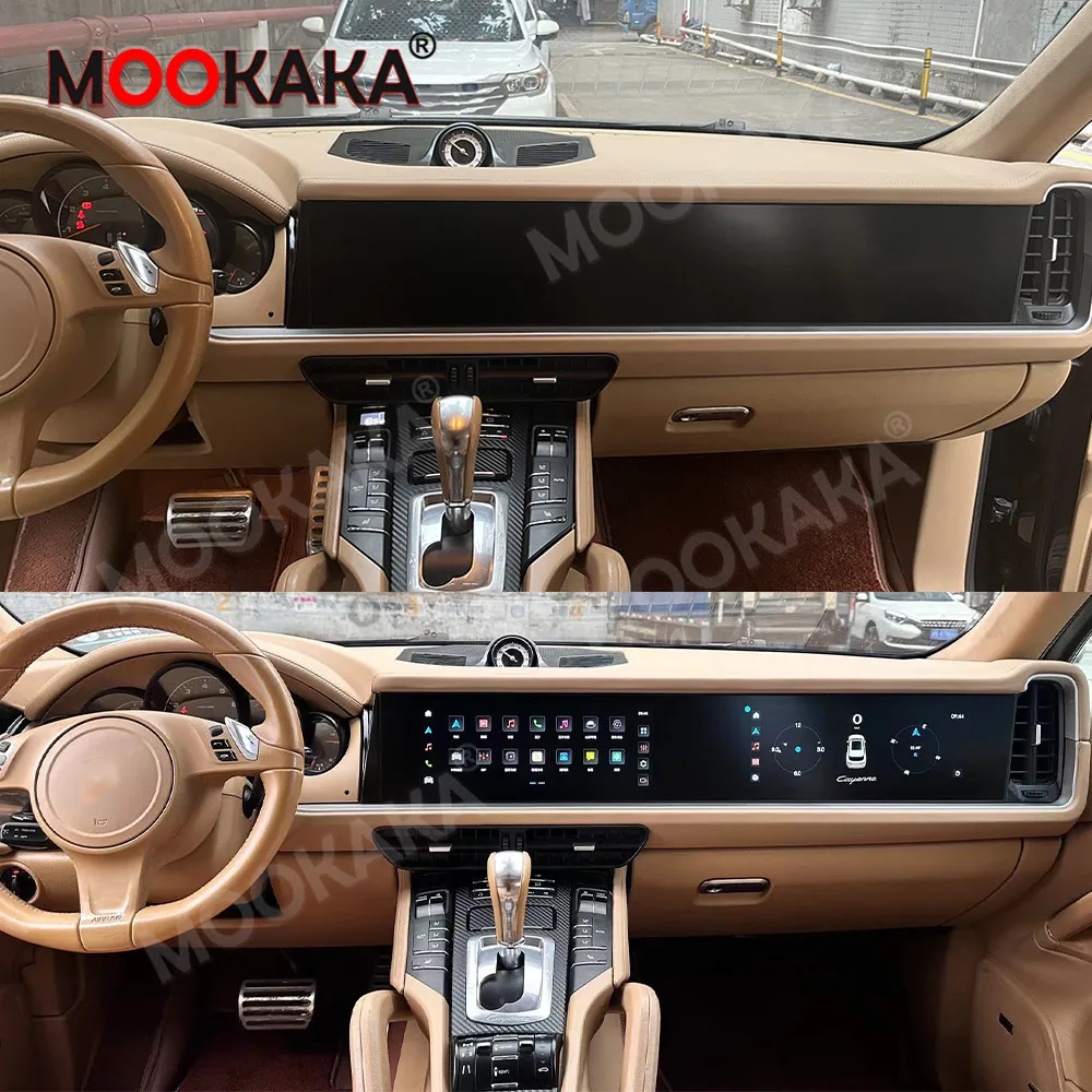 12.3“ Android  screen For Porsche Cayenne 2010-2016 Car Radio GPS Navi Multimedia Player Co-pilot Entertainment Screen Head Unit